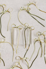 Load image into Gallery viewer, Maxi Gold Duster Bow Earrings