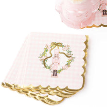 Load image into Gallery viewer, 8 Oak Lane - Sugarplum Gingham Paper Beverage Napkins, 16pk
