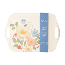 Load image into Gallery viewer, Spring Floral Reusable Bamboo Tray