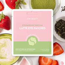 Load image into Gallery viewer, Strawberry Matcha Latte Depuffing & Hydrating Eye Patches