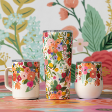 Load image into Gallery viewer, 12oz Rifle Paper Stemless Cup - Garden Party Cream