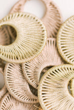 Load image into Gallery viewer, Gold Metallic Wrapped Bali Statement Drop Earrings