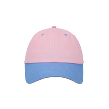 Load image into Gallery viewer, Big Bow Energy Hat - Pink & Blue with Striped Bow