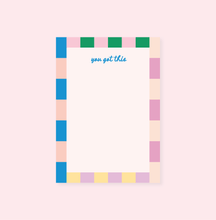 Load image into Gallery viewer, Colorful Stripe Notepad
