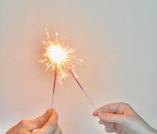 Load image into Gallery viewer, Wish 6.75" Sparkler Card - A Toast - Pink & Gold - Set of 2