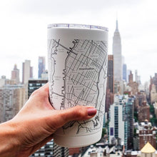 Load image into Gallery viewer, Ashland, Holliston or Hopkinton Town Map 20oz Travel Tumbler