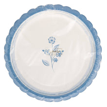 Load image into Gallery viewer, Round Blue Flower 8" Plate