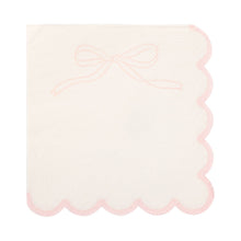 Load image into Gallery viewer, Pink Dainty Bows Cocktail Napkin