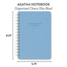 Load image into Gallery viewer, Organized Chaos (Sky Blue) Agatha Notebook