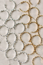 Load image into Gallery viewer, Hammered Gold Scalloped Hoop Earrings