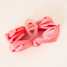 Load image into Gallery viewer, Satin Bow Claw Clip - Rose