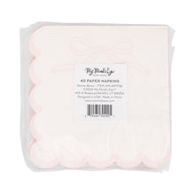 Load image into Gallery viewer, Pink Dainty Bows Cocktail Napkin