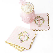 Load image into Gallery viewer, 8 Oak Lane - Sugarplum Gingham Paper Beverage Napkins, 16pk