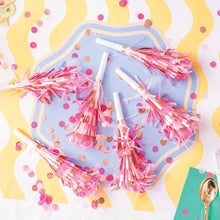 Load image into Gallery viewer, Pop of Pink Confetti Party Blowers