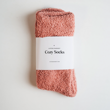 Load image into Gallery viewer, Cozy Cloud Socks - Rosette Pink