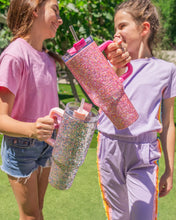 Load image into Gallery viewer, Pink Party Glitter Stainless Sipper