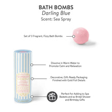 Load image into Gallery viewer, Petite Bonbon Darling Blue Bath Bombs