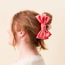Load image into Gallery viewer, Satin Bow Claw Clip - Rose
