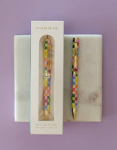 Load image into Gallery viewer, Rainbow Check Ballpoint Luxe Pen