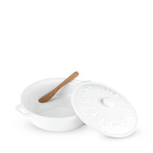 Load image into Gallery viewer, Ceramic Brie Baker & Acacia Wood Spreader Set