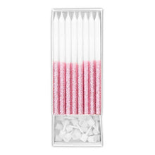Load image into Gallery viewer, Birthday Candles - Pink Glitter Dip
