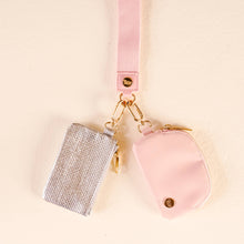 Load image into Gallery viewer, Dynamic Duo Pouch Luxe Wristlet-Rosé All Day