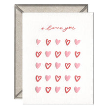 Load image into Gallery viewer, I Love You Hearts - Love card
