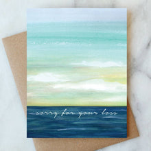 Load image into Gallery viewer, Ocean Sorry For Your Loss Greeting Card
