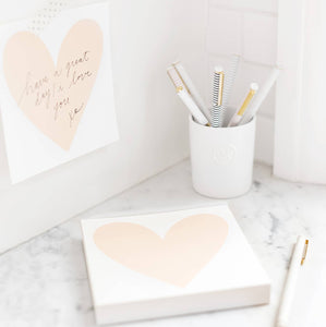 Heart Desk Notepad