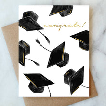 Load image into Gallery viewer, Grad Hats Congrats Greeting Card
