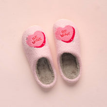 Load image into Gallery viewer, Fuzzy Slippers - Be Mine
