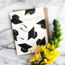 Load image into Gallery viewer, Grad Hats Congrats Greeting Card
