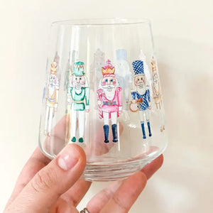 Nutcracker Stemless Wine Glass