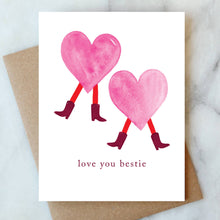Load image into Gallery viewer, Dancing Hearts Bestie Card | Friendship
