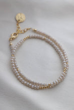 Load image into Gallery viewer, Petite Crystal Double Wrap Bracelet - Alabaster
