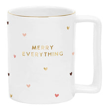 Load image into Gallery viewer, Santa Barbara Design Studio by Creative Brands - Gold Foil Ceramic Organic Mug - Merry Everything Hearts
