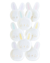Load image into Gallery viewer, Gingham Bunny Shaped Plate Set
