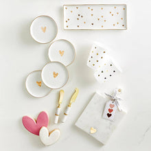 Load image into Gallery viewer, Marble Serving Board with Handle - Heart
