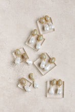 Load image into Gallery viewer, Sparkling Vintage Chunky Gold and Pearl Drop Earrings
