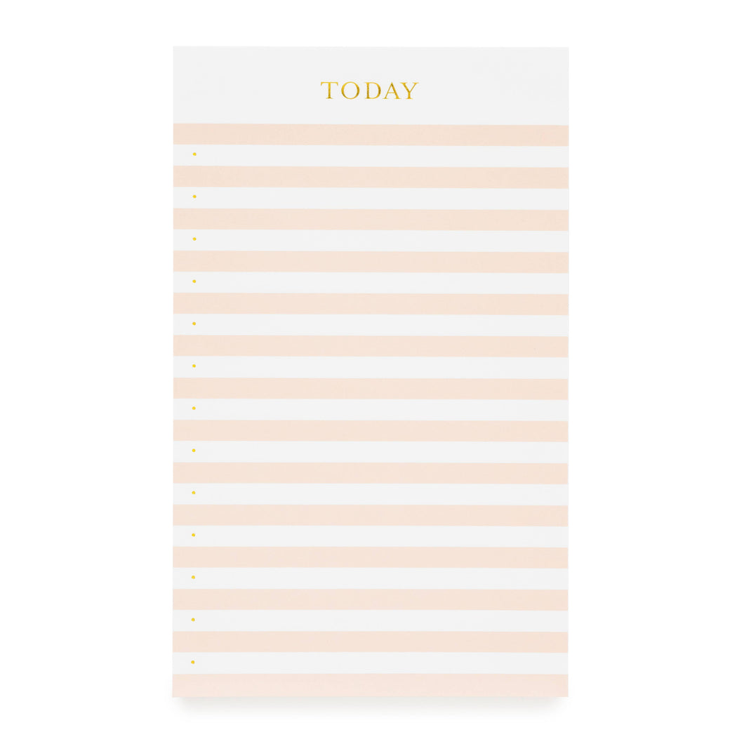 Pink Striped Today Pad