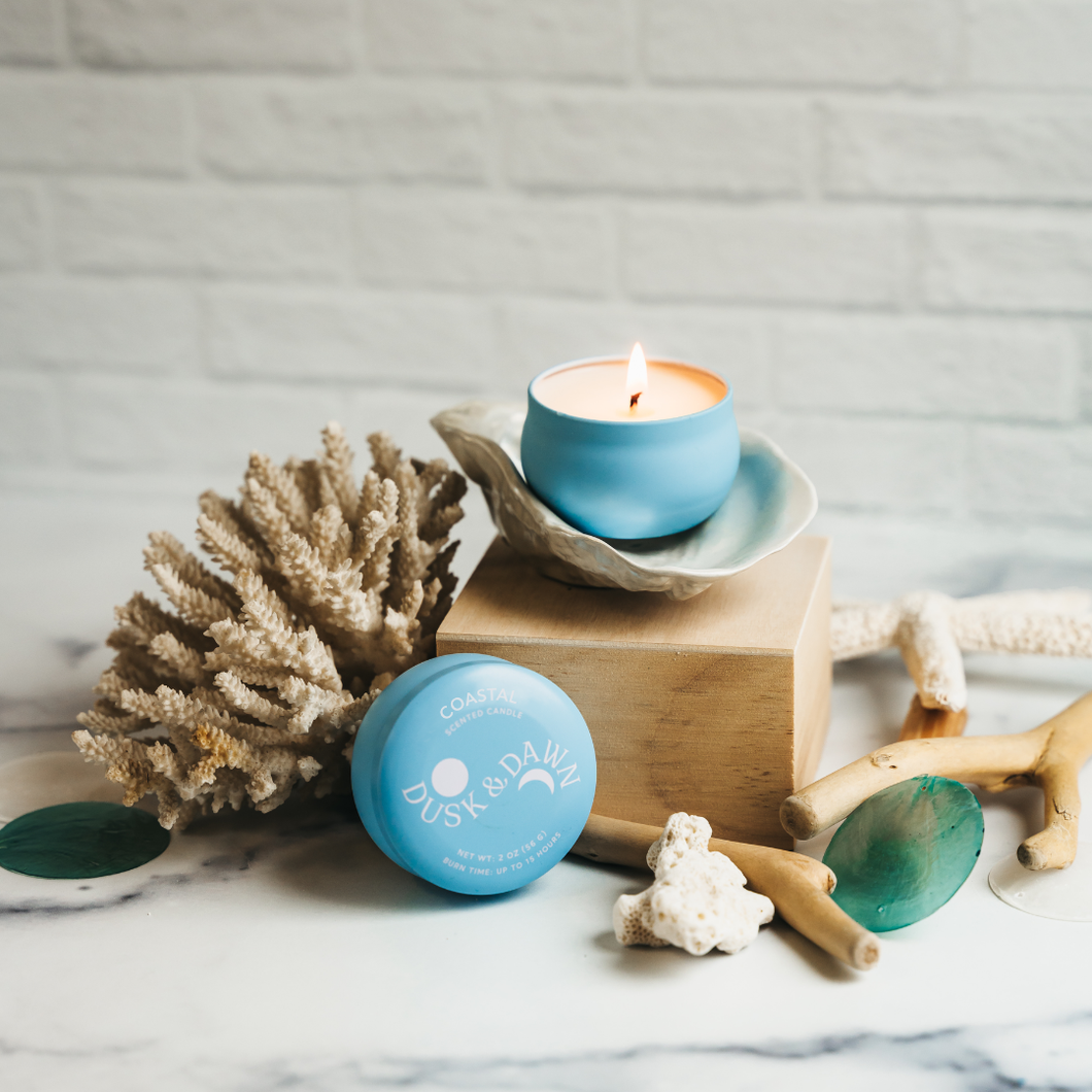 Coastal Mini Tin Candle