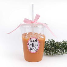 Load image into Gallery viewer, 8 Oak Lane - Iced Coffee Glass Christmas Ornament, Novelty
