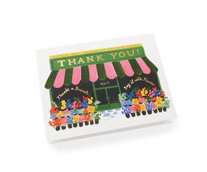 Flower Shop Thank You Card