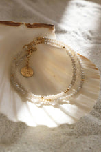Load image into Gallery viewer, Petite Crystal Double Wrap Bracelet - Alabaster
