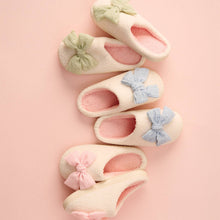 Load image into Gallery viewer, Fuzzy Slippers - Betty Bow Blush
