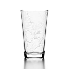 Load image into Gallery viewer, Well Told - CUSTOM ETCHED - U.S. City / Town Map - Pint Glass - 16 oz
