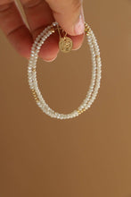 Load image into Gallery viewer, Petite Crystal Double Wrap Bracelet - Alabaster
