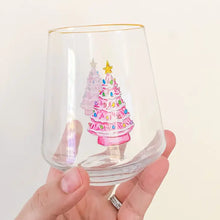 Load image into Gallery viewer, Retro Tree Stemless Wine Glass
