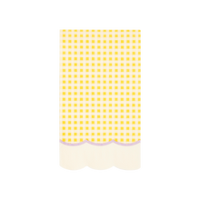 Load image into Gallery viewer, Gingham Scallop Fringe Paper Dinner Napkin Set
