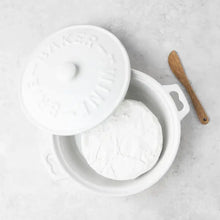 Load image into Gallery viewer, Ceramic Brie Baker &amp; Acacia Wood Spreader Set by Twine®
